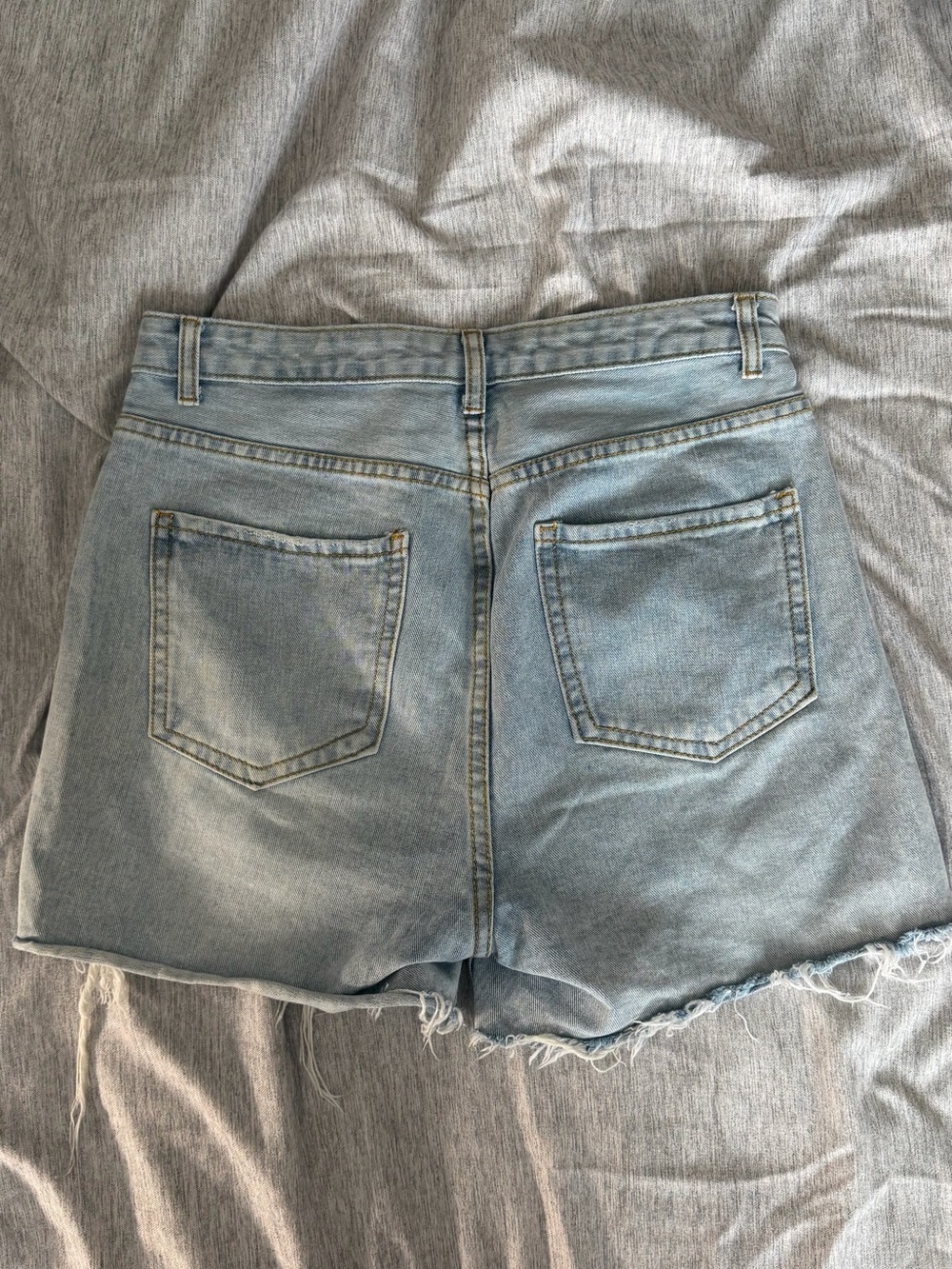 High Rise Denim Shorts - Picture 2 of 3